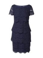 Vera Mont Women's evening dress with lace, dark blue