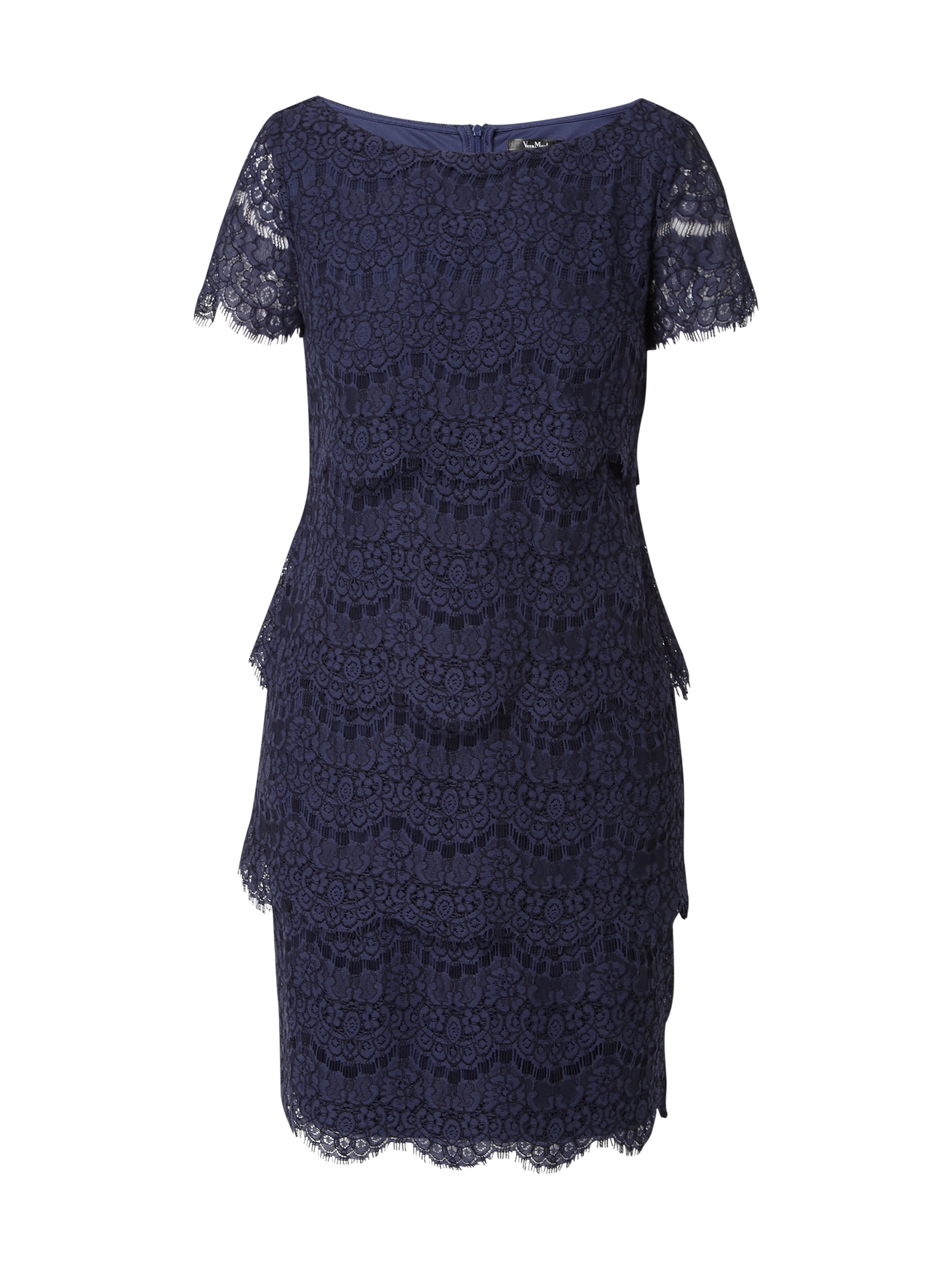 Vera Mont Women's evening dress with lace, dark blue