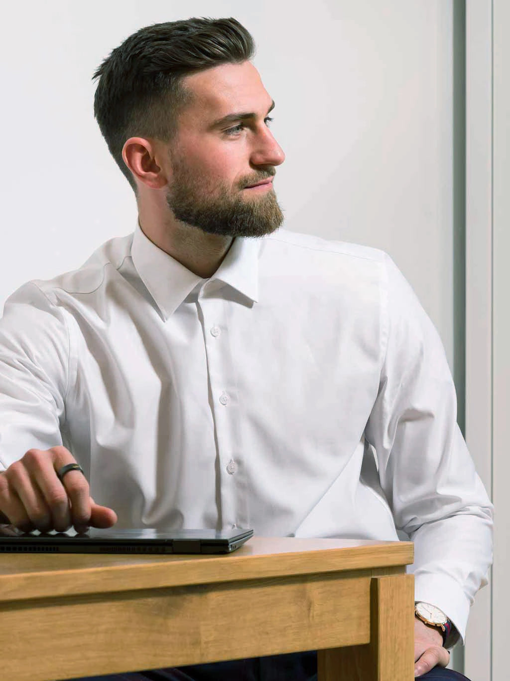 Classic men's shirt Venti, white