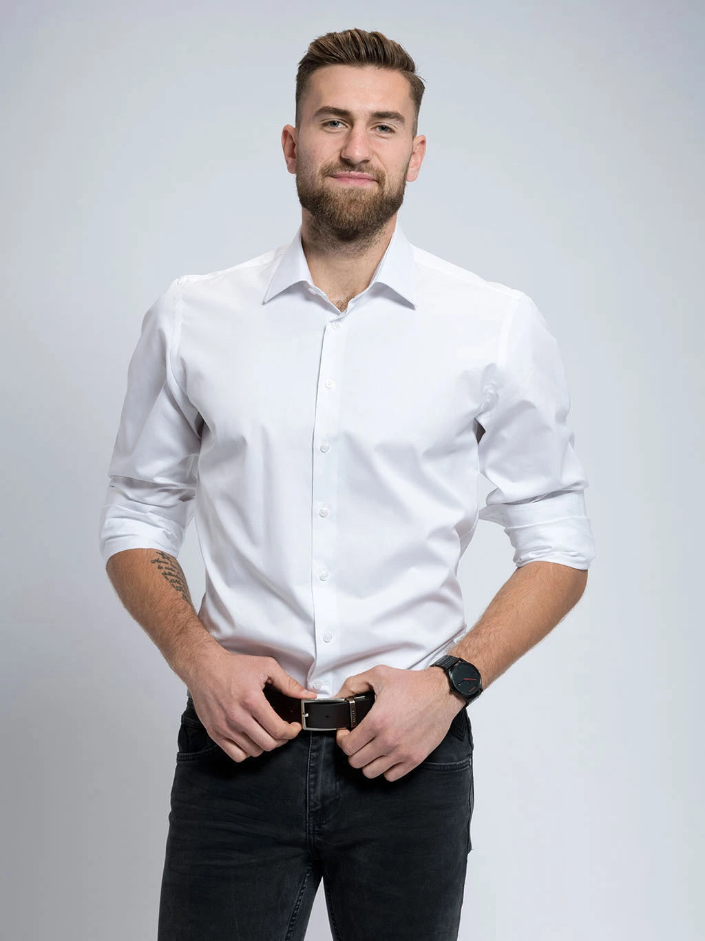 Classic men's shirt Venti, white