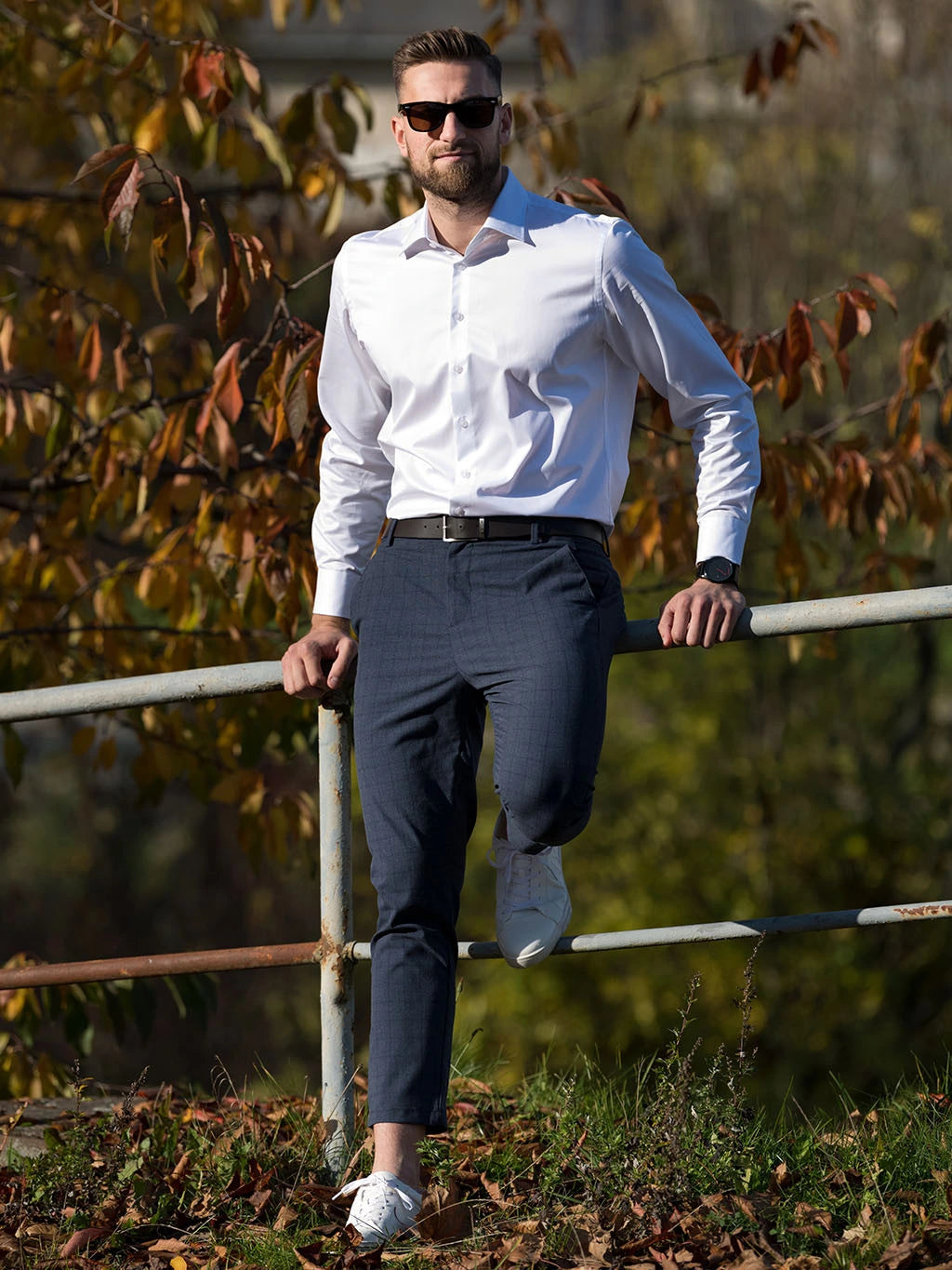 Classic men's shirt Venti, white