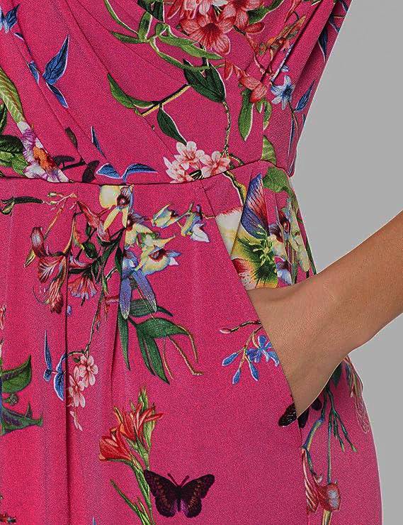 Betty Barclay Women's elegant dress, pink with flowers