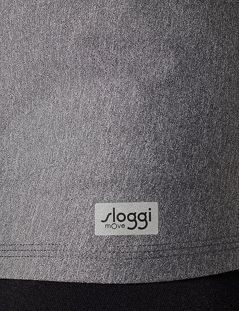 Women's tank top Sloggi Move Fly, gray/black
