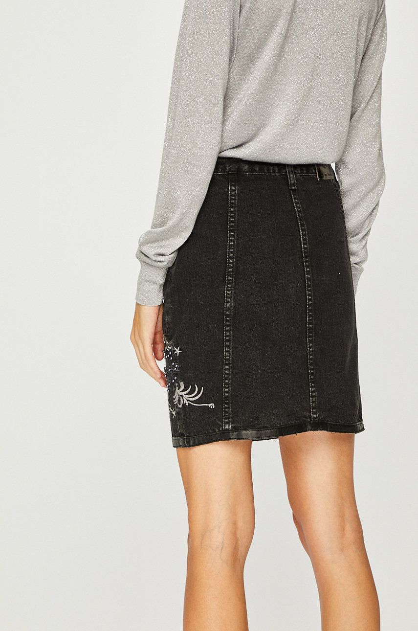 Desigual Fal Martia women's denim skirt, black