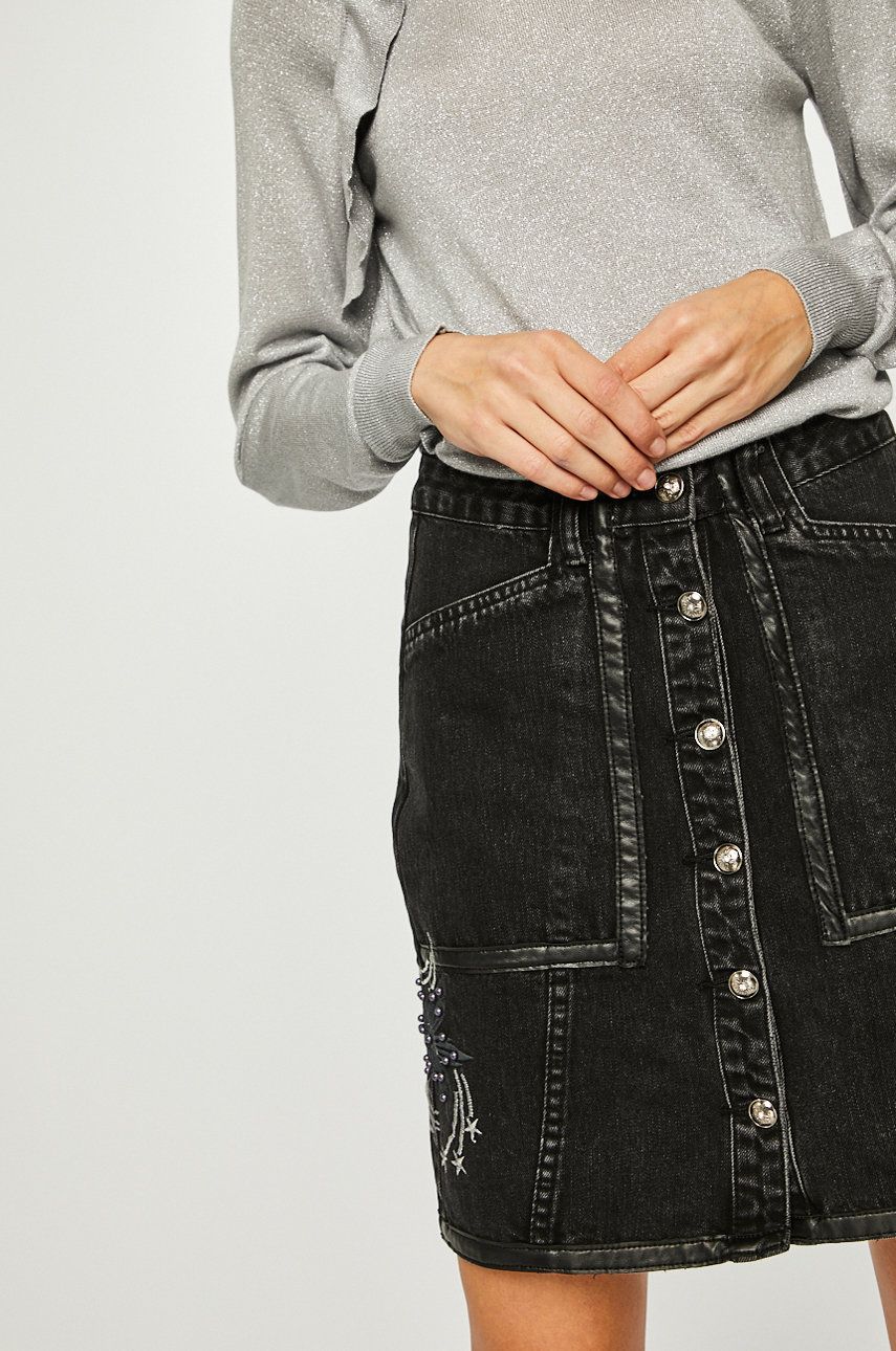 Desigual Fal Martia women's denim skirt, black