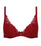 Сутиен с банели Chantelle Orangerie, червен