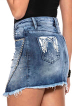 Denim short skirt Cipo &amp; Baxx