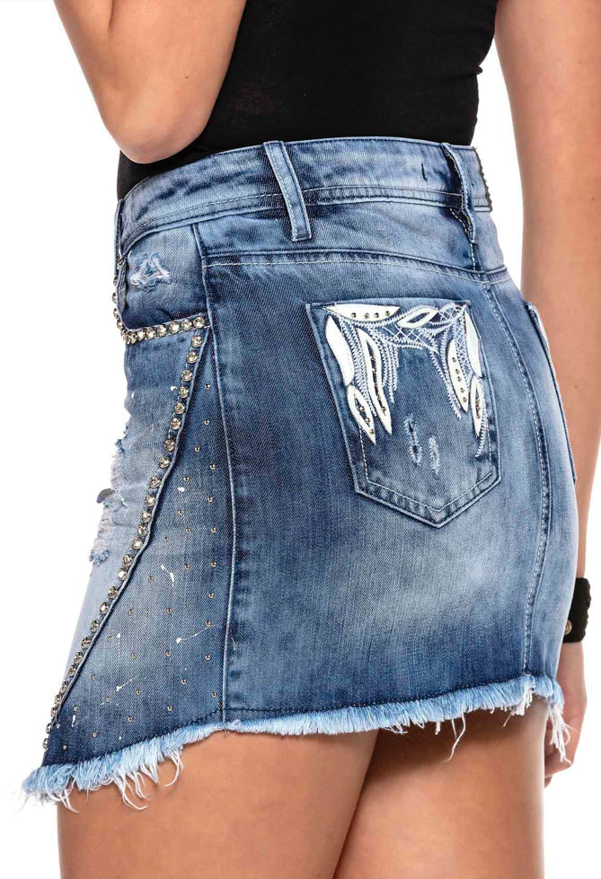Denim short skirt Cipo &amp; Baxx