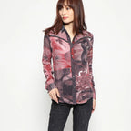 Women's long-sleeved shirt with floral print Desigual