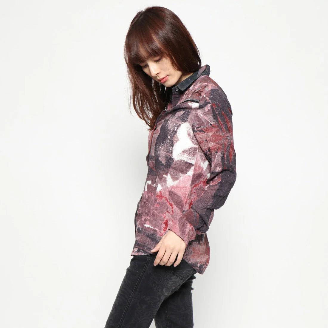 Women's long-sleeved shirt with floral print Desigual