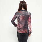 Women's long-sleeved shirt with floral print Desigual