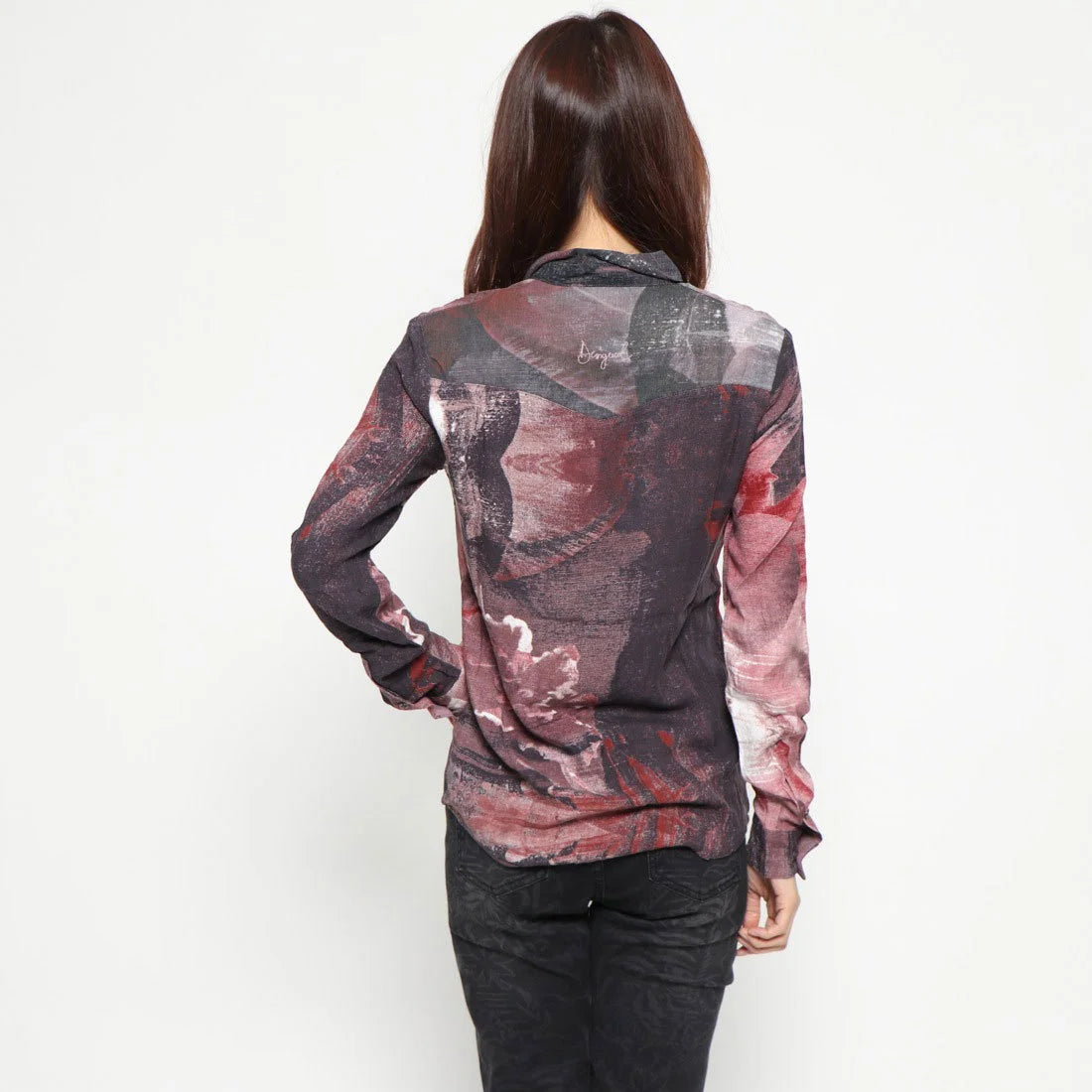 Women's long-sleeved shirt with floral print Desigual