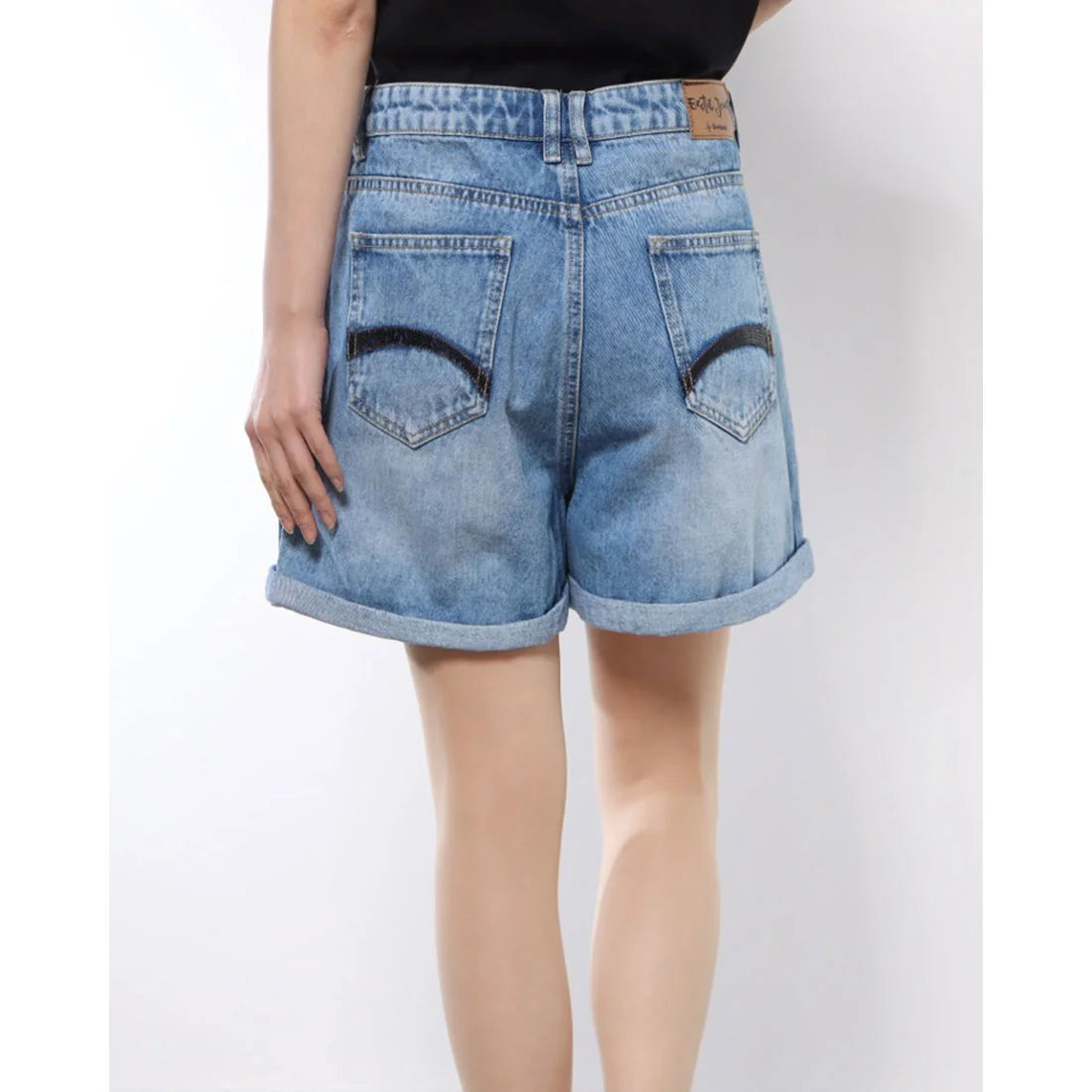 Desigual sequined denim shorts 