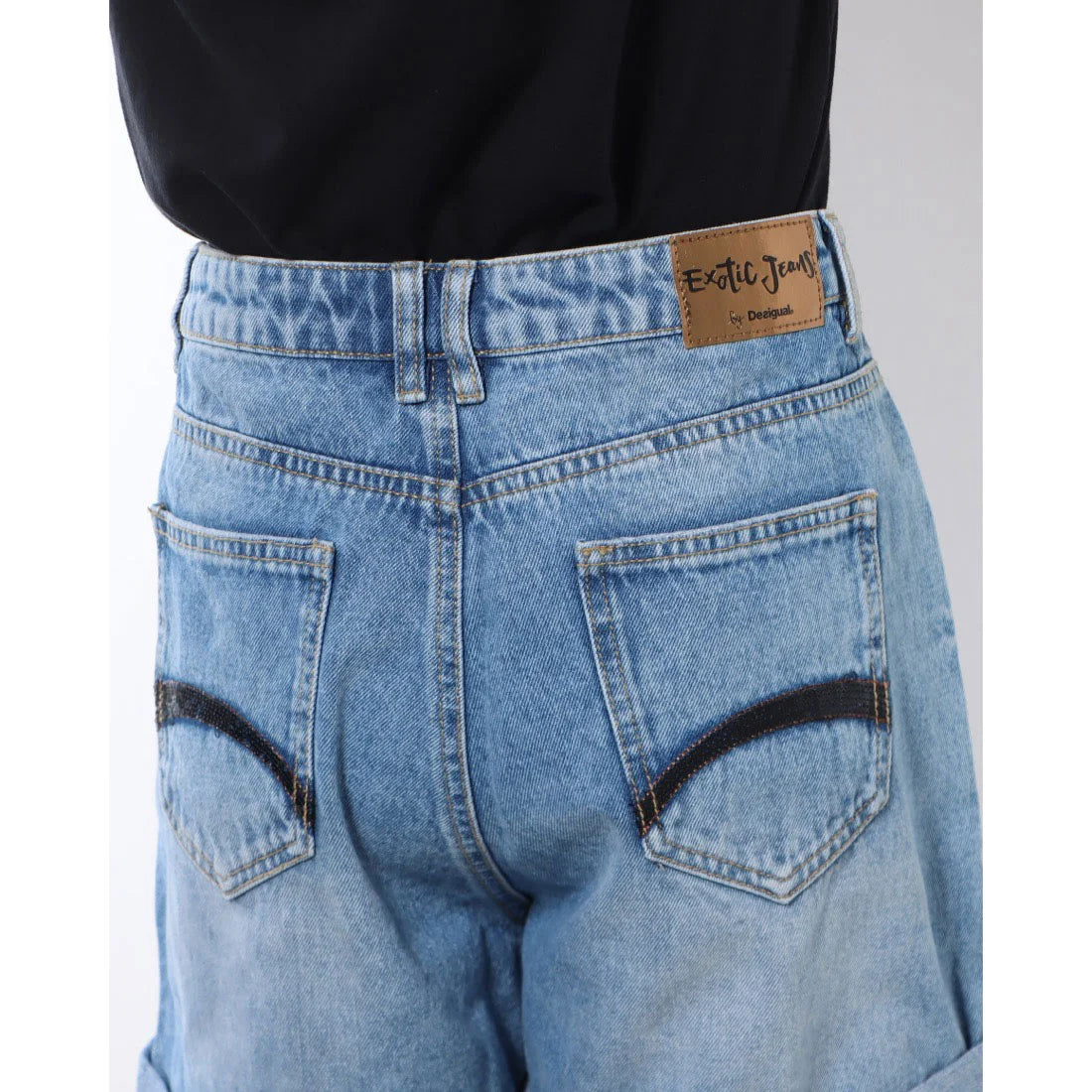 Desigual sequined denim shorts 