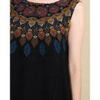 Desigual Borneo Дамска блуза, черна с щампа
