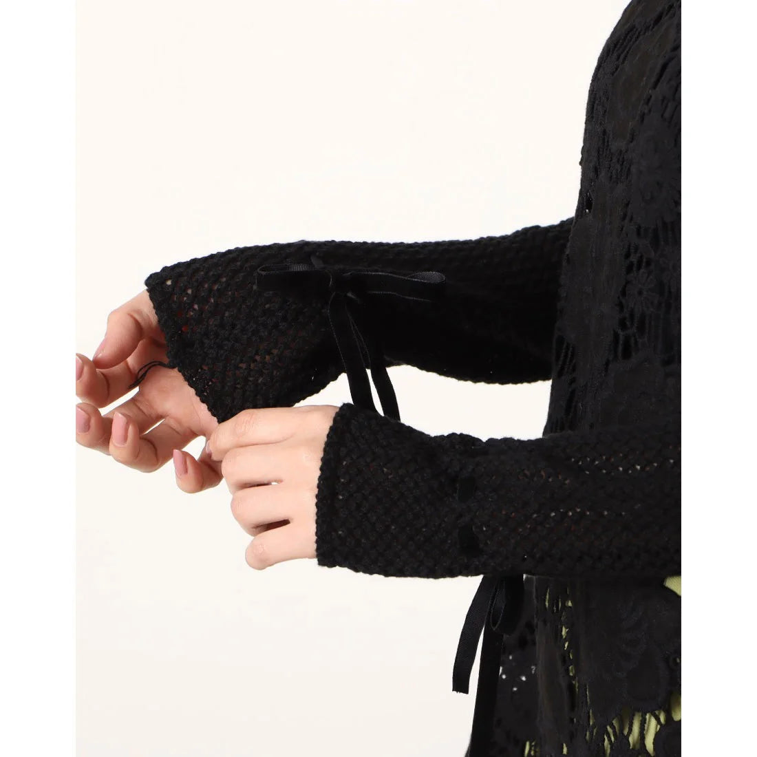 Дамска черна плетена блуза Desigual JERS LYN