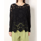 Дамска черна плетена блуза Desigual JERS LYN