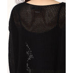 Дамска черна плетена блуза Desigual JERS LYN