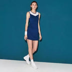 Lacoste Women's sports dress, blue-white