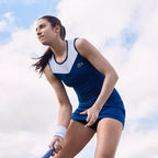 Lacoste Women's sports dress, blue-white