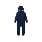 Children's hooded jumpsuit, dark blue