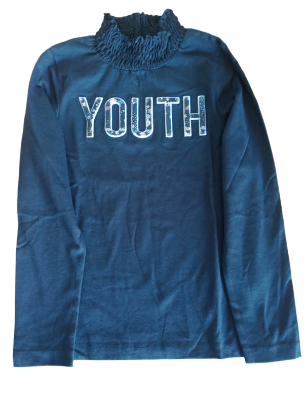 NAME IT Children's cotton long-sleeve shirt, dark blue
