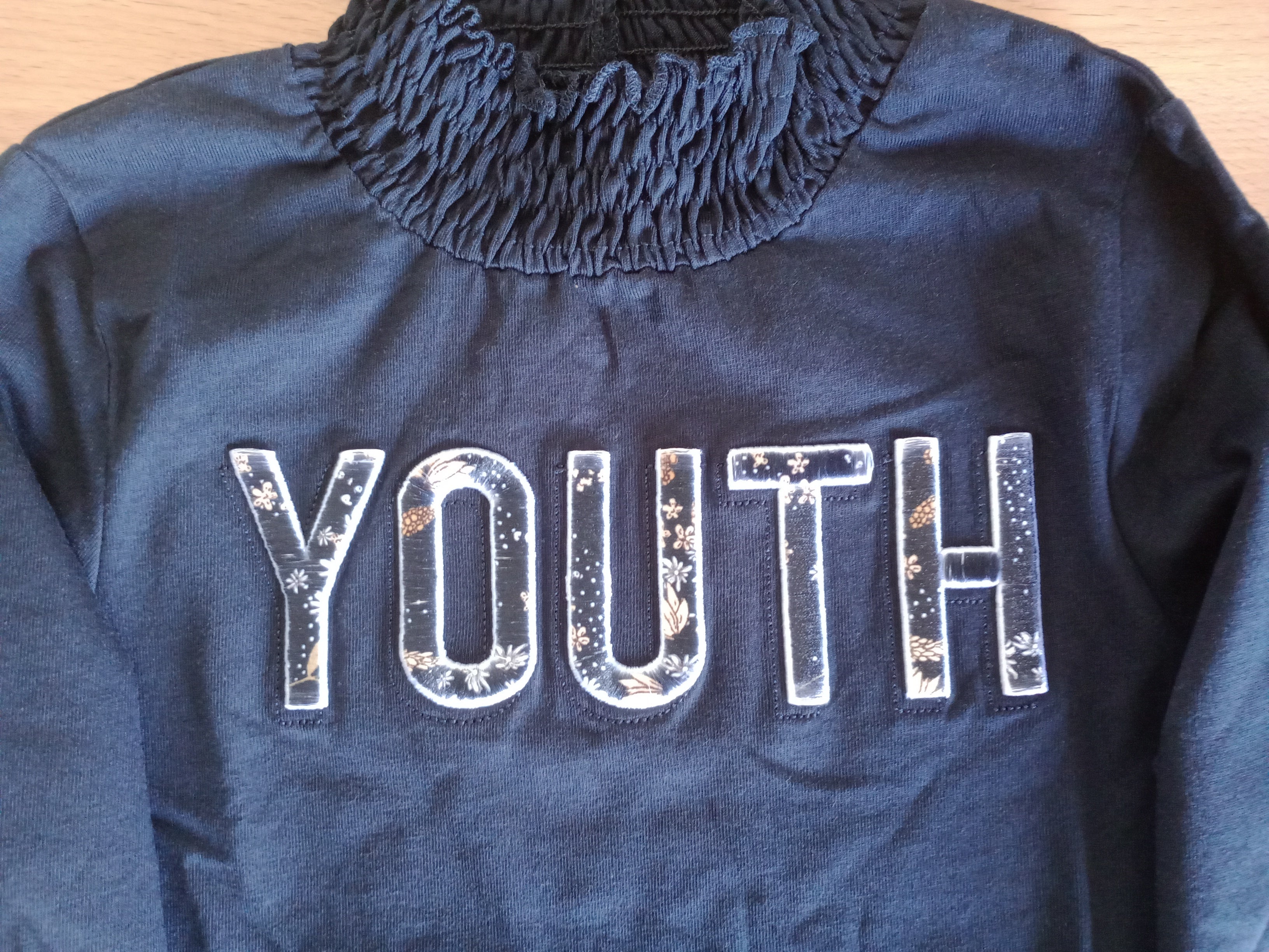 NAME IT Children's cotton blouse with long sleeves, dark blue