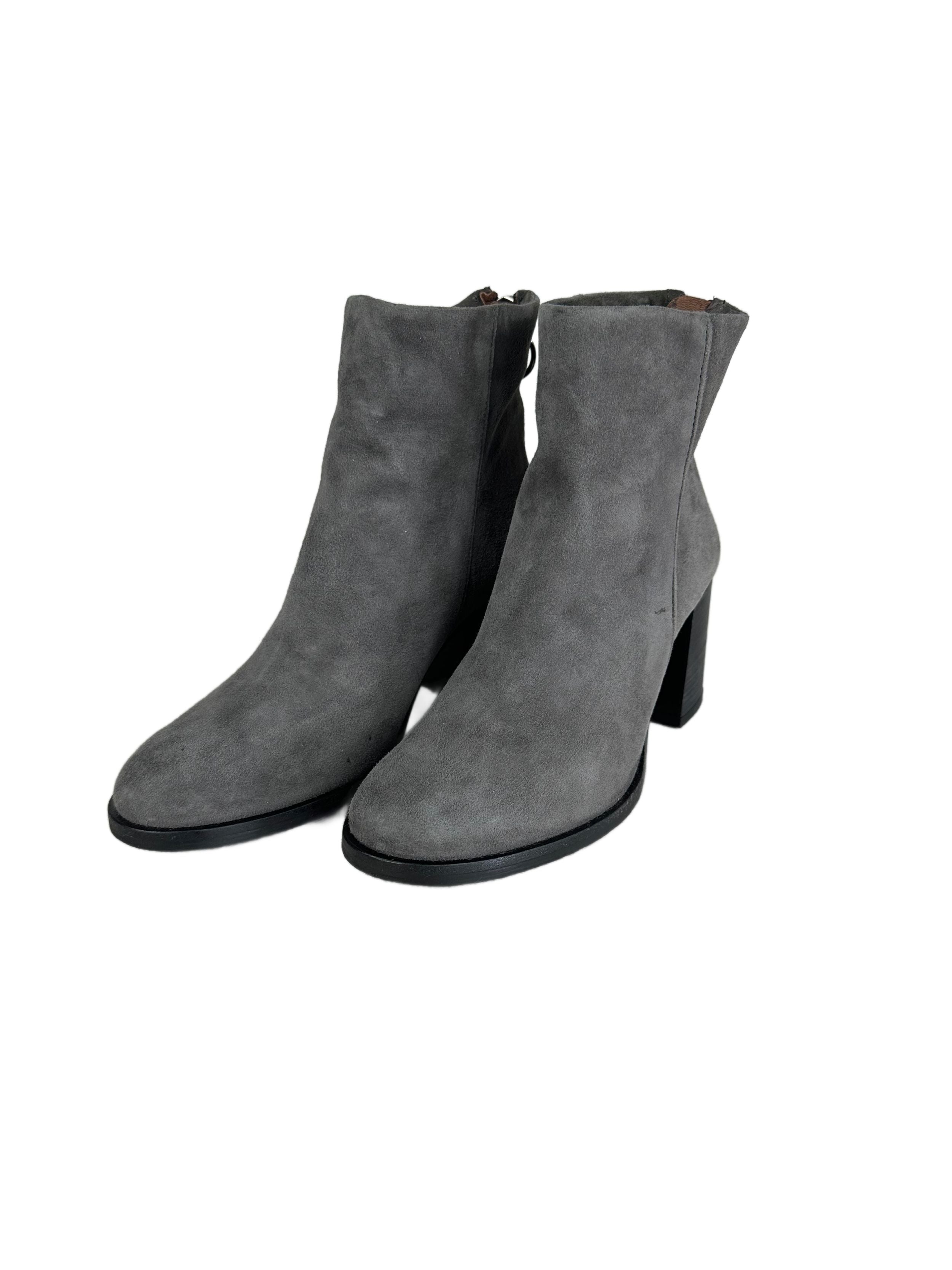 Women's suede boots MJUS, gray