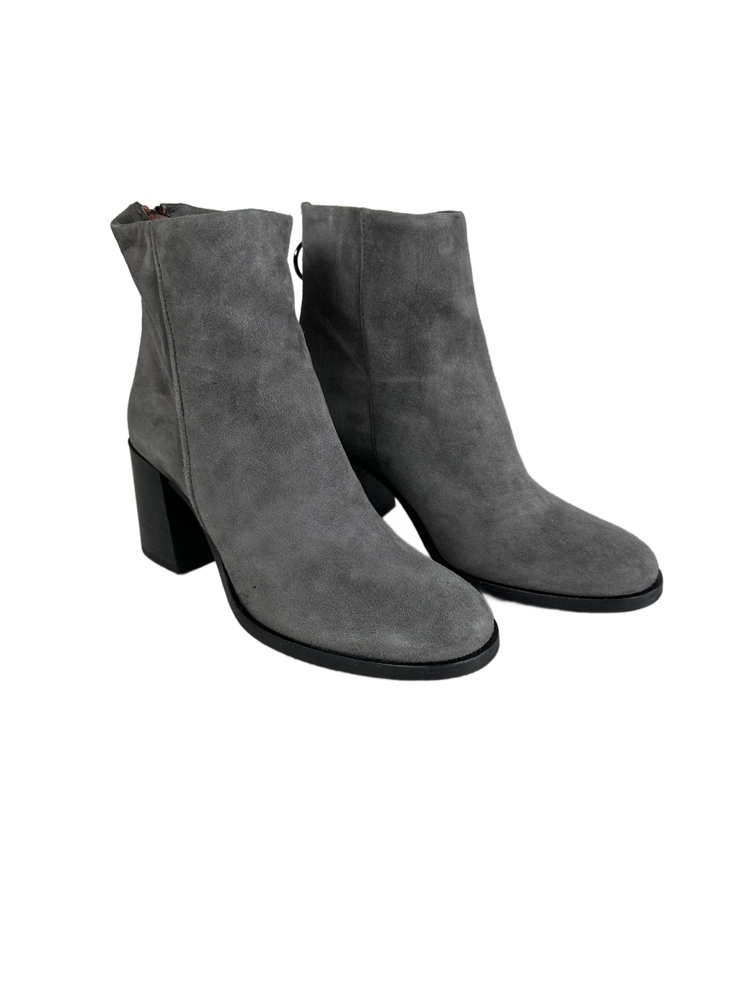 Women's suede boots MJUS, gray