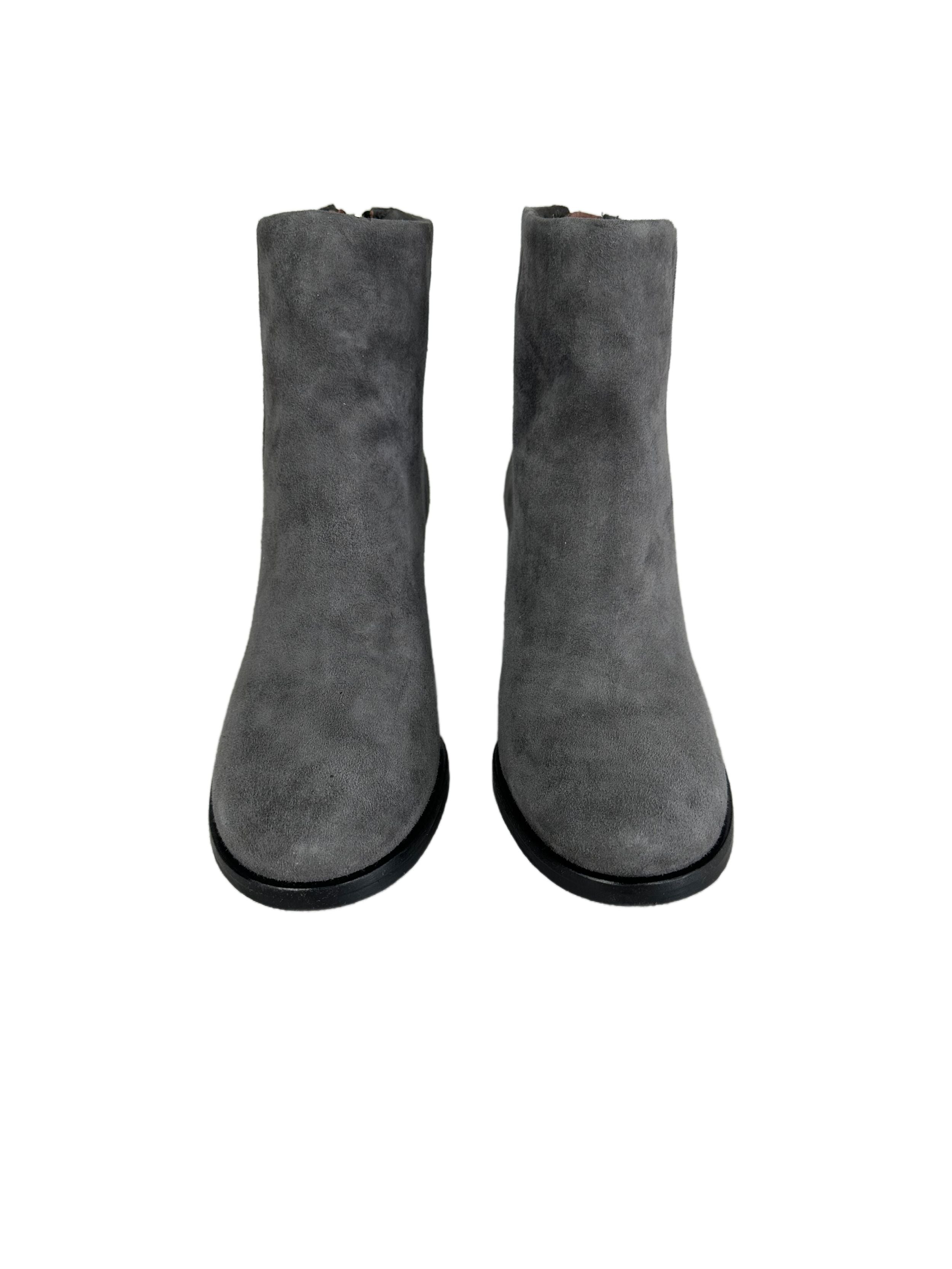 Women's suede boots MJUS, gray