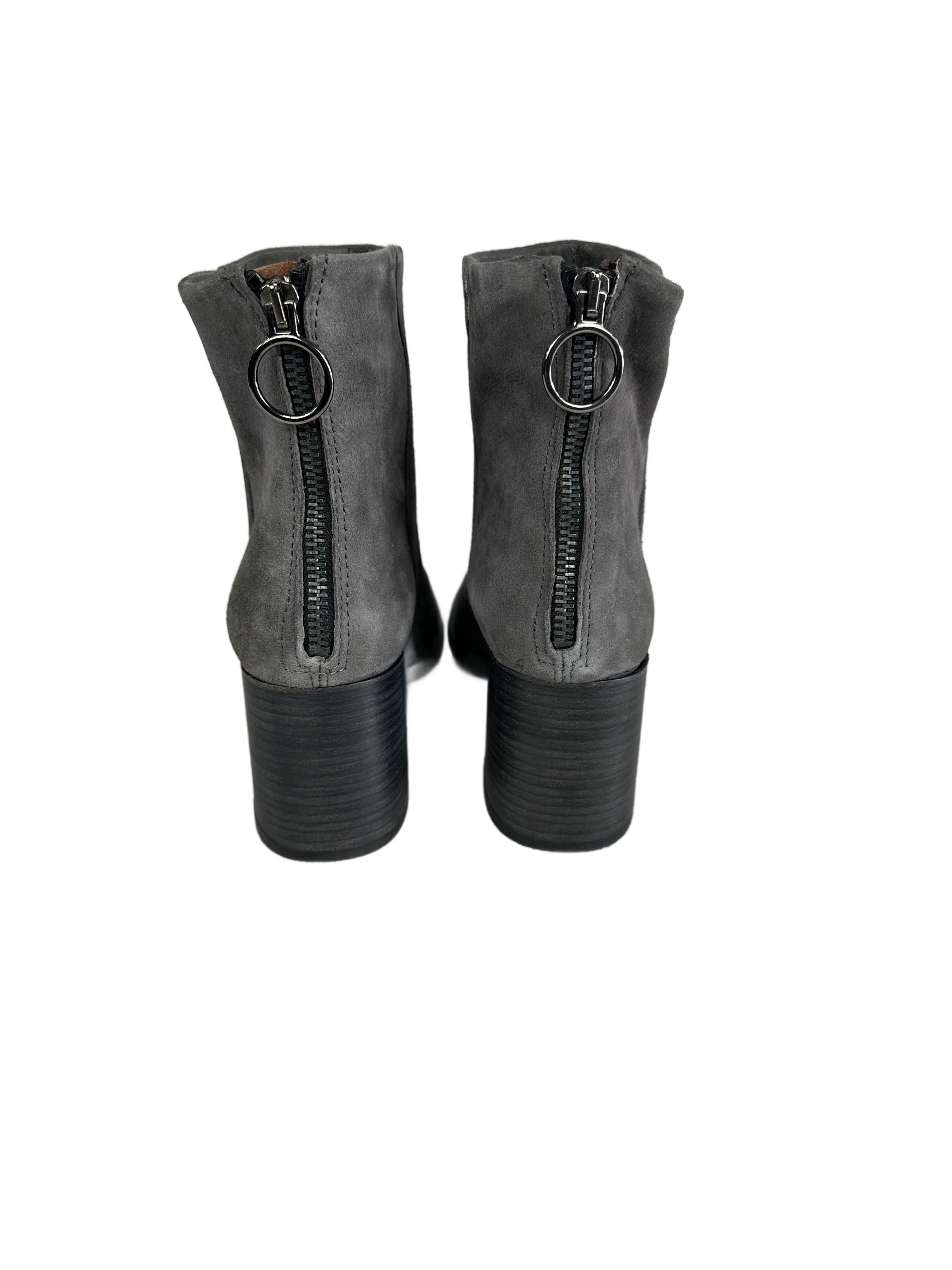 Women's suede boots MJUS, gray