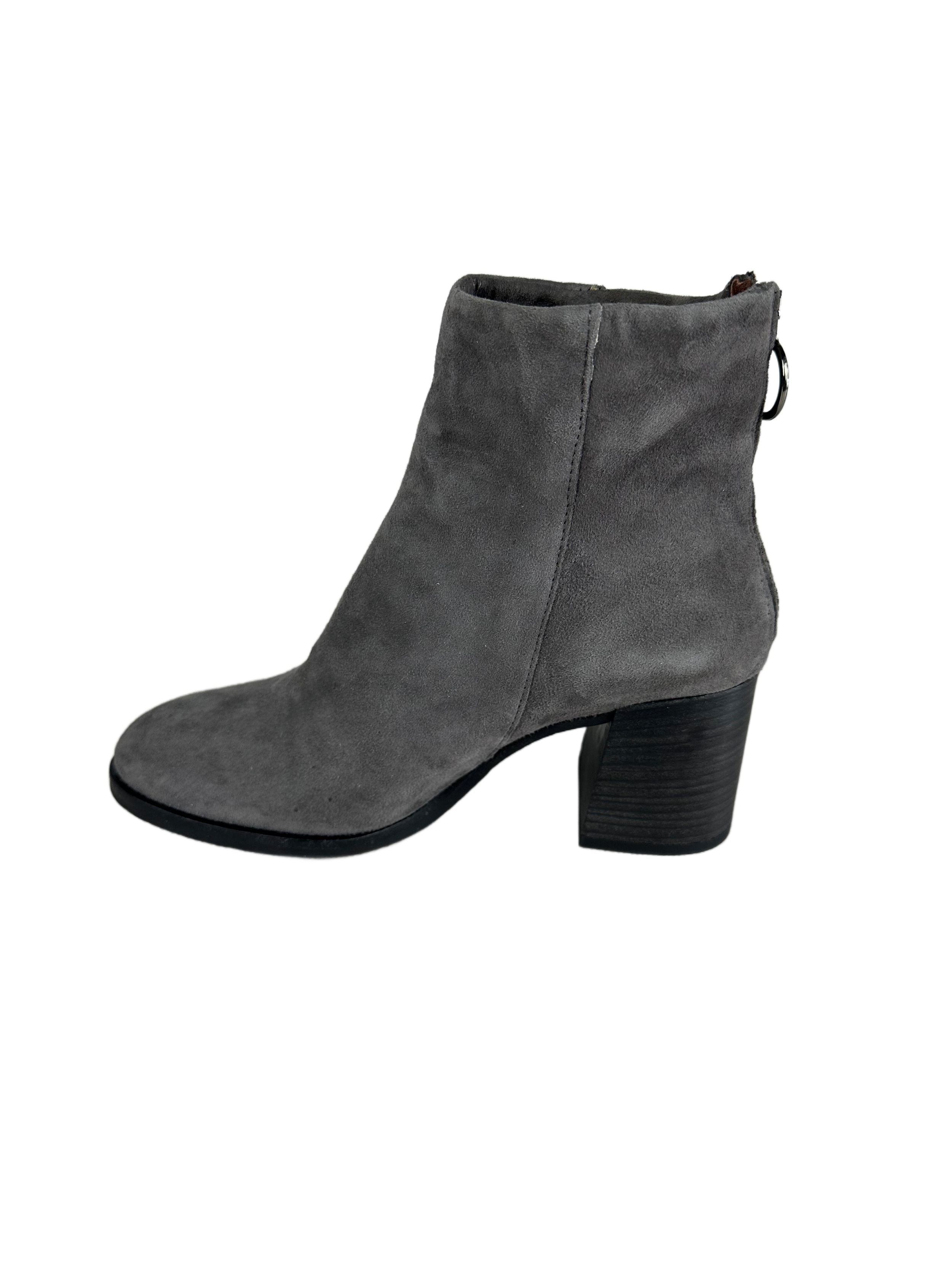Women's suede boots MJUS, gray