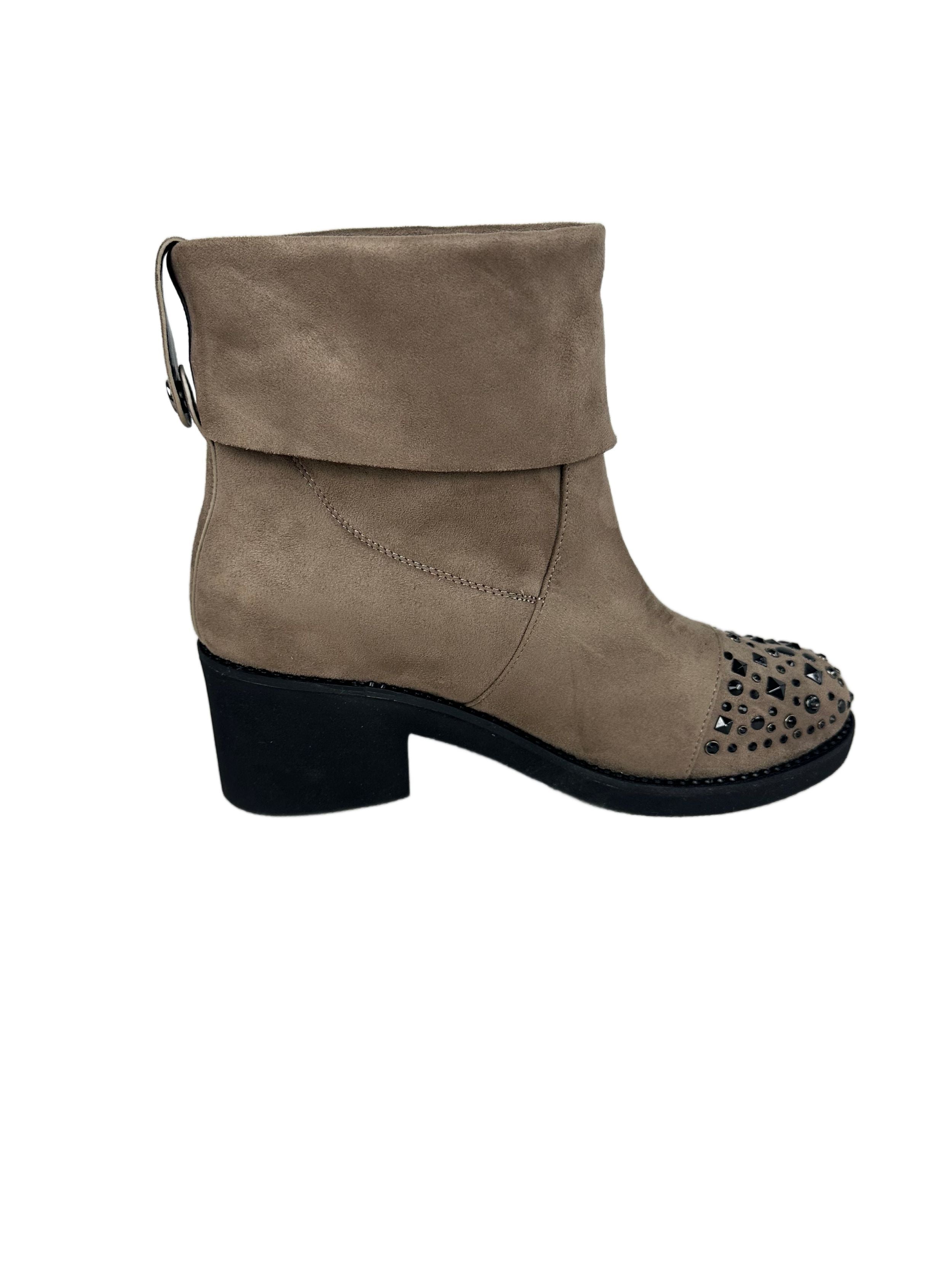 Braccialini women's suede boots, brown