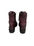 Women's genuine leather boots MJUS, purple