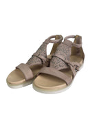 Women's genuine leather sandals MJUS, beige