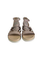 Women's genuine leather sandals MJUS, beige