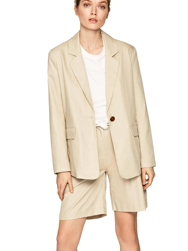 PEPE JEANS "Laetitia" – Elegant women's cotton twill bermuda shorts