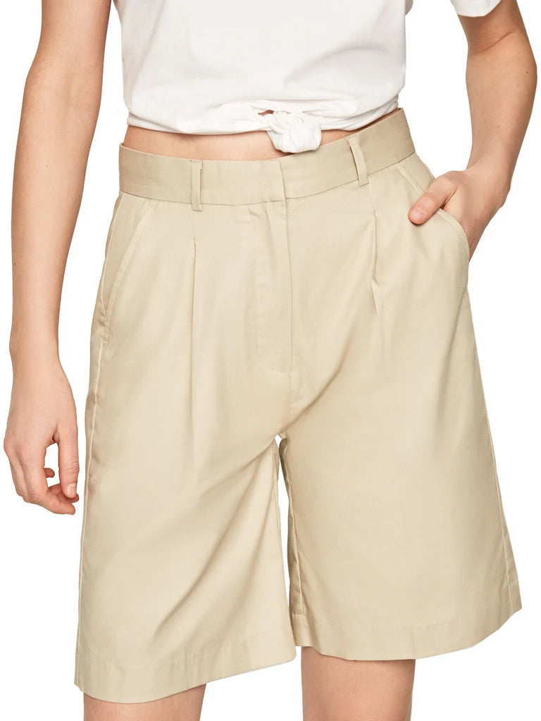 PEPE JEANS "Laetitia" – Elegant women's cotton twill bermuda shorts