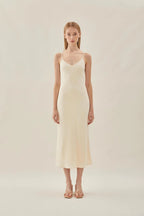 Marc O'Polo Women's cotton dress with straps, color "Ivory"