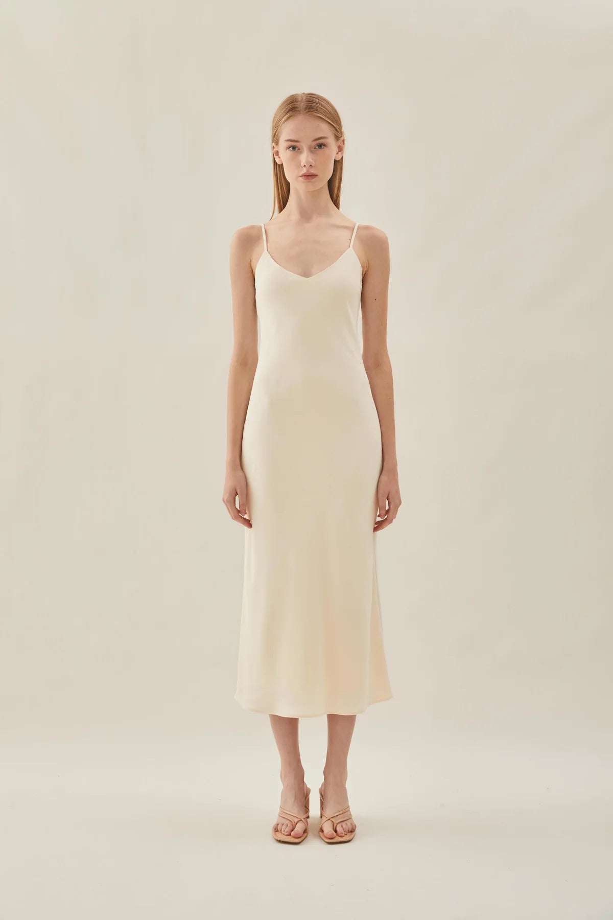 Marc O'Polo Women's cotton dress with straps, color "Ivory"