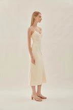 Marc O'Polo Women's cotton dress with straps, color "Ivory"