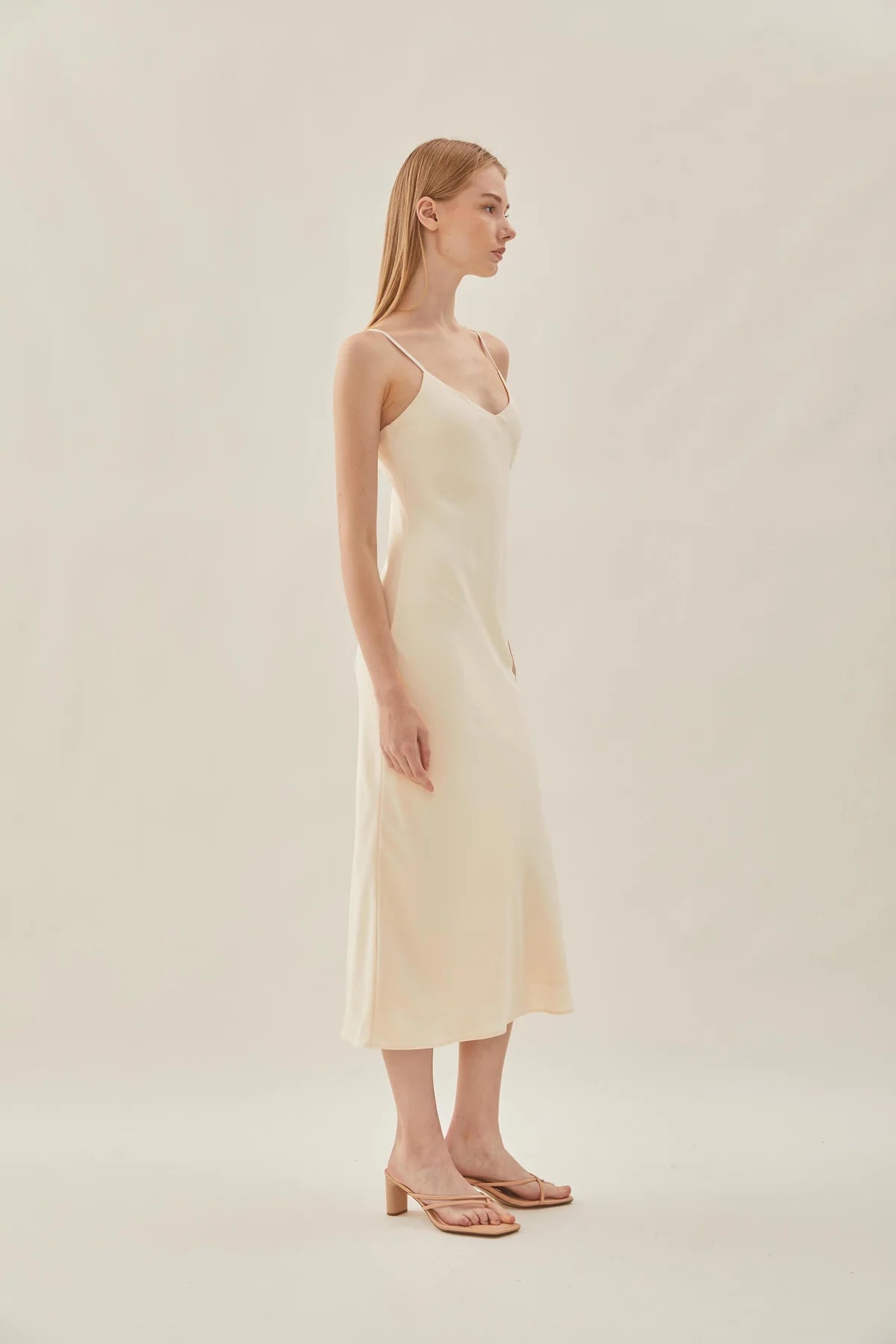 Marc O'Polo Women's cotton dress with straps, color "Ivory"