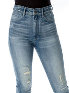 G-STAR Kafey Ultra High Skinny Ripped Ankle Jeans Women's jeans, blue