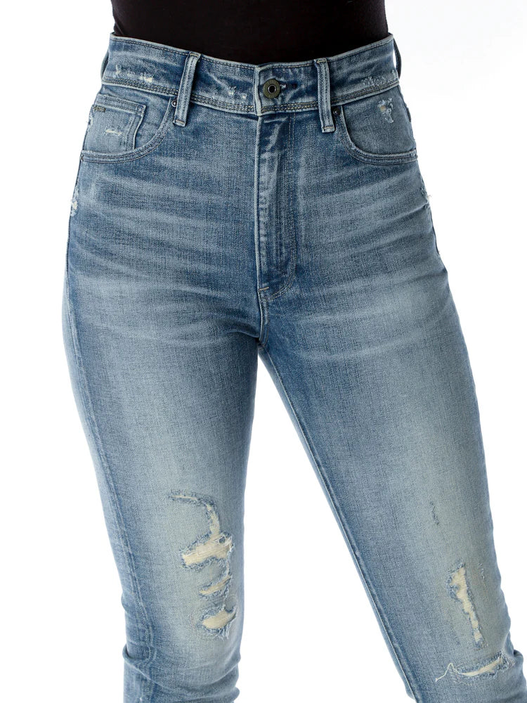G-STAR Kafey Ultra High Skinny Ripped Ankle Jeans Women's jeans, blue