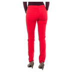 La Martina Women's cotton skinny pants, red