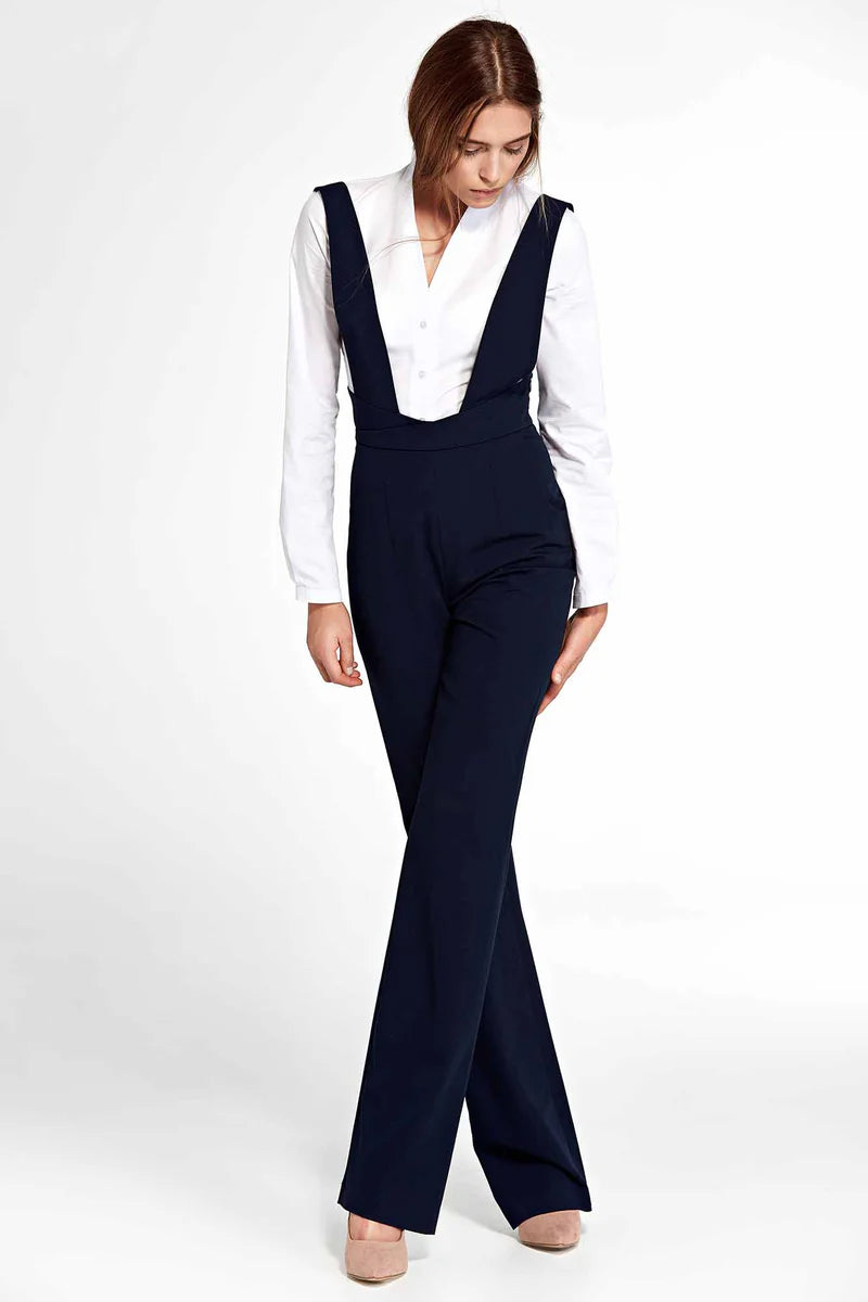 Women's elegant jumpsuit Nife, dark blue