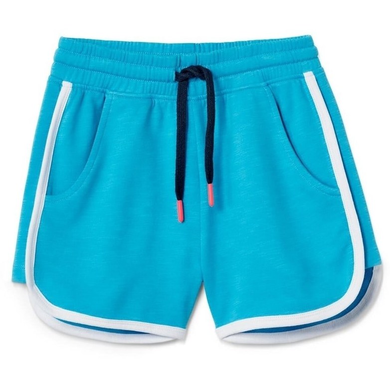 Set of cotton children's shorts for girls, blue