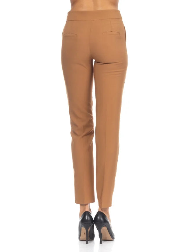 Classic women's trousers TANTRA, brown