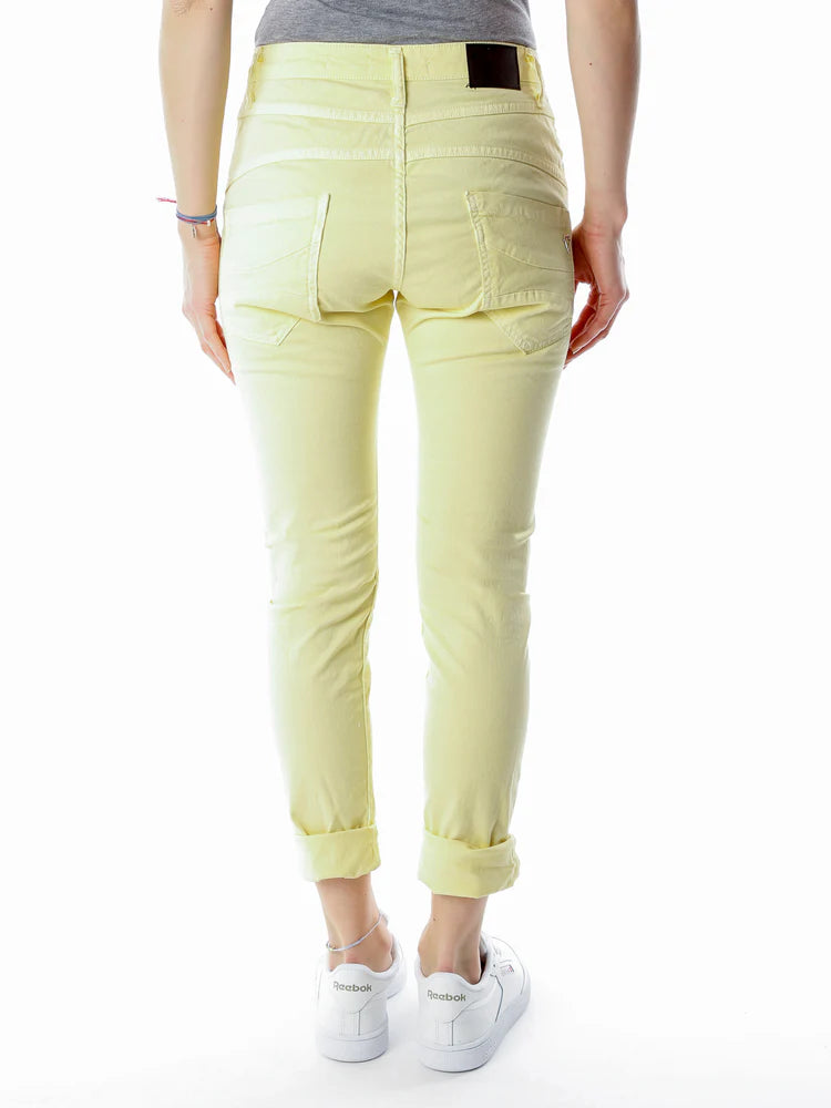 Women's cotton jeans Please, yellow
