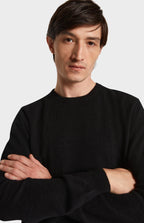Мъжки кашмирен пуловер, черен